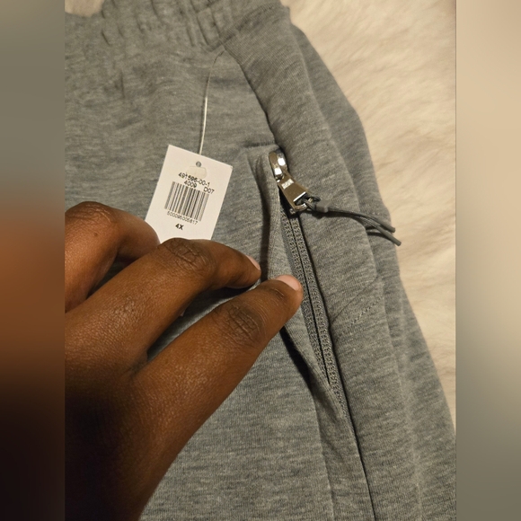 PLUS SIZE 4X High-Waisted Dynamic Fleece Wide-Leg Pants - Picture 5 of 5